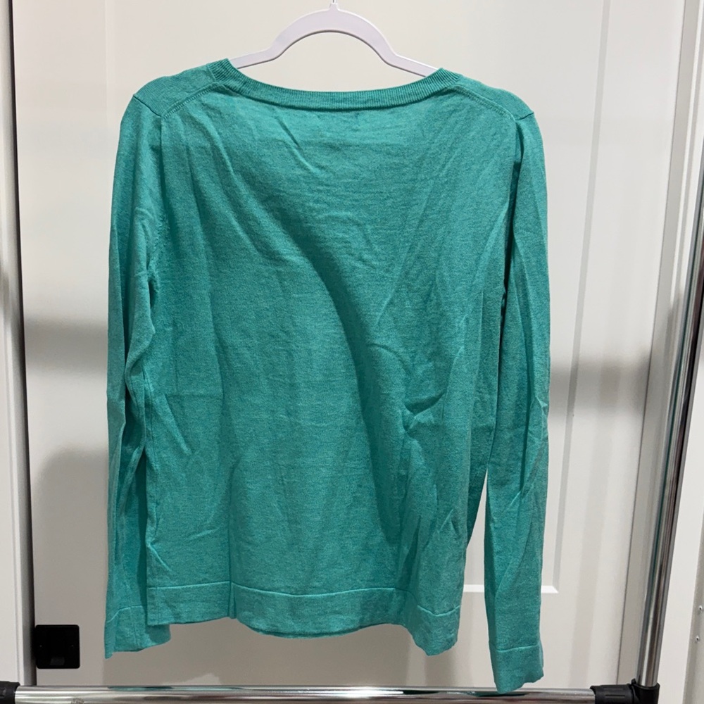 J. Crew Women's Aqua Teddie Sweater - Picture 3 of 3
